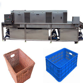 Maszyna do przechowywania warzyw Plastikowa maszyna do czyszczenia skrzynek, obroty Przemysłowe myjki do skrzynek