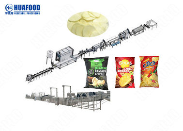 W pełni automatyczna, kompletna linia do produkcji chipsów ze słodkich ziemniaków z możliwością układania w stosy