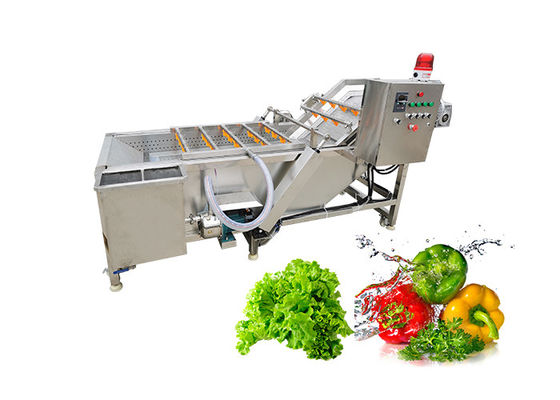 Warzywa Owoce SUS304 500kg / h Maszyna do mycia pęcherzyków powietrza